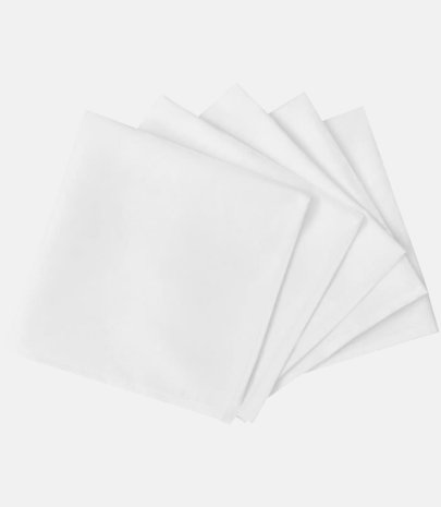 Serviette de table coton blanc 50 x 50 cm