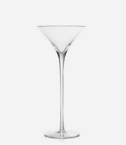 Vase verre Martini cup H 90 cm