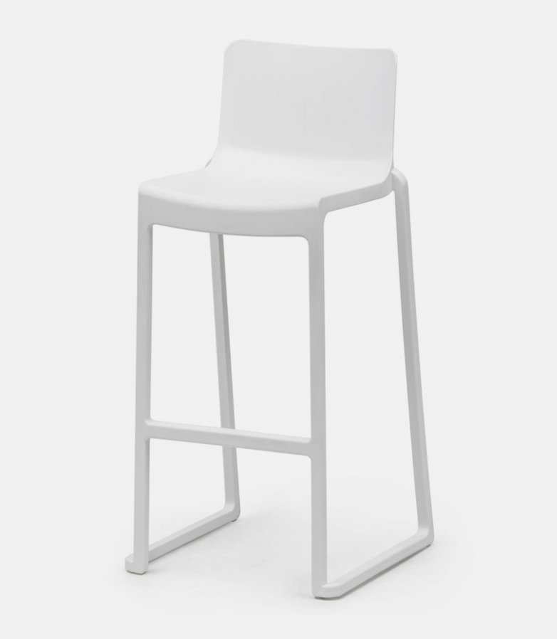 Chaise haute Kasar blanc polypropylene
