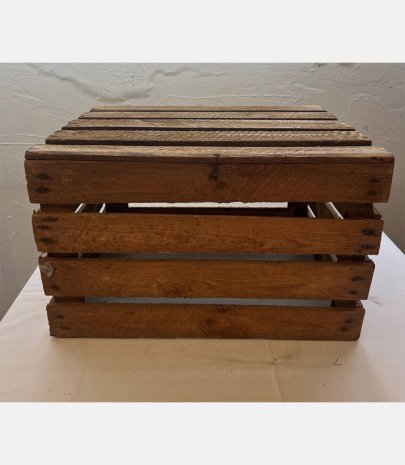 Cagette bois rustique 40 x 50 cm H 30 cm