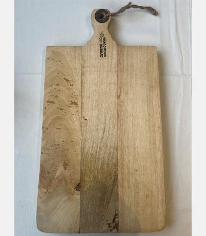 Planche à découper en bois avec manche