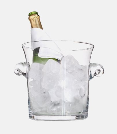 Seau à champagne verre transparent Domaine