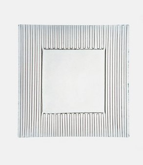 10254 Plat en verre carré Hannong 30 x 30 cm