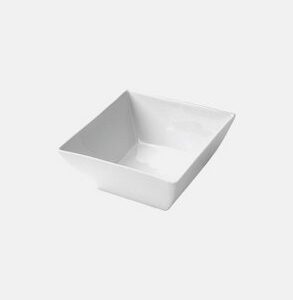 Saladier porcelaine carré Symphony<br> 24 x 24 cm H 8,5 cm 4 Litres