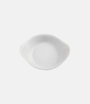 Mini plat à œuf porcelaine rond<br> 6 cm (par 10)