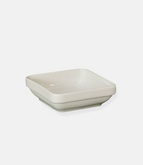 Ravier / Beurrier Porcelaine carré Pillivuyt<br> 11 cm H 3,5 cm
