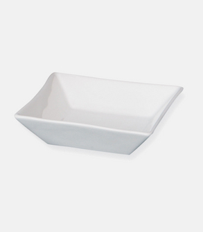 Mini plat porcelaine blanc carré Stan<br> (par 50) 7 x 7 x 2 cm 6 cl