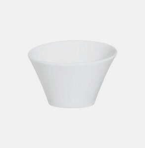 Mini bol porcelaine biseauté 15 cl<br> Ø 9.5 cm H 5.5 cm  (par 15)