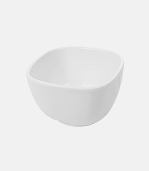 Bol porcelaine carré 12,5 cm H 8 cm<br> 700 ml