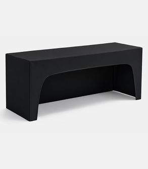 Buffet 200 x 94 cm H 90 cm pliant<br> lycra noir 3 cotés