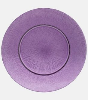 Assiette de présentation verre Cristallo<br> Prune Ø 32 cm