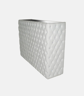 Desk DJ booth BeMatrix<br> 1.80 m H 110 cm capiton blanc