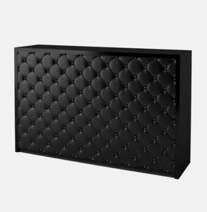 Desk DJ booth BeMatrix<br> 1.80 m H 110 cm capiton noir