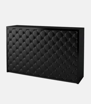 Desk DJ booth BeMatrix<br> 1.80 m H 110 cm capiton noir