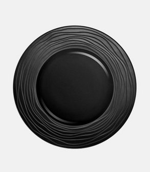 Assiette plate Escale noire Ø 21,5 cm<br> (par 35)