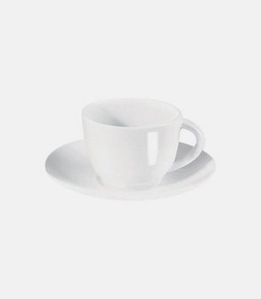 Tasse et sous tasse à café Home 7 cl<br> (par 24) ivoire