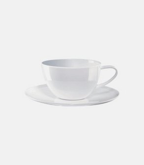 Tasse et sous tasse à déjeuner Home 35 cl<br> (par 10) ivoire