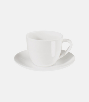 Tasse et sous tasse à thé Home 25 cl<br> (par 12) ivoire