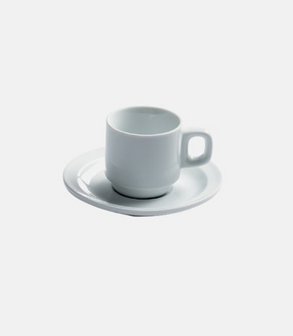 Tasse et sous tasse à café Oslo 9 cl<br> (par 24)