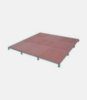 Piste de danse plancher autoporté<br> structure métallique dalle de 1.22 x 1.22 m