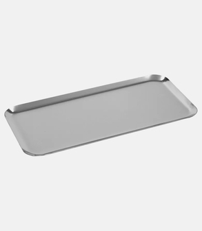 Plateau inox rectangle Sonia 28 x 14 cm H 1 cm
