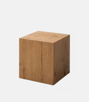 Pouf bois massif 30 x 35 cm H 45 cm