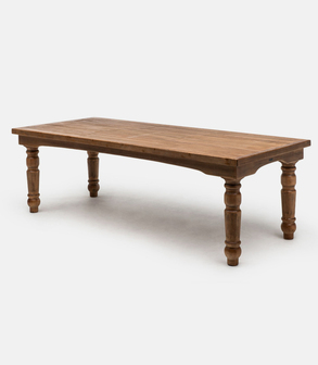 Table bois Pin Antique<br> 250 x 100 H 74 cm
